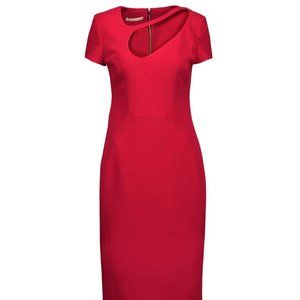 Antonio Berardi Cutout Stretch Crepe Sheath Dress